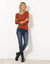 T-shirt manches longues, jersey en coton biologique(**) (rouille)