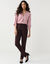 Pantalon chino uni, maille milano (chocolat)