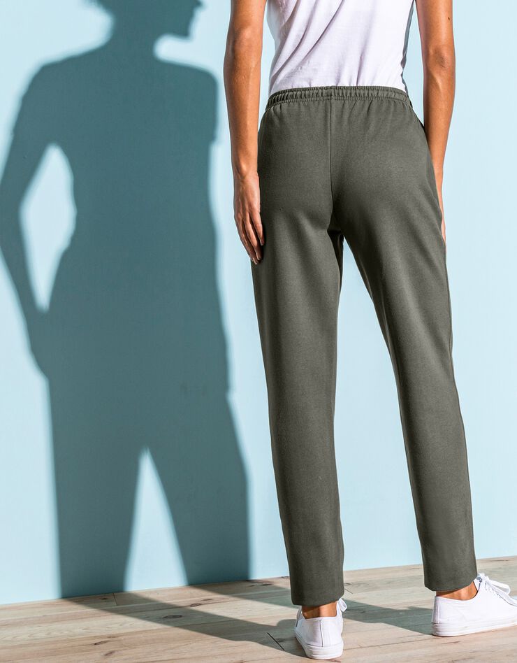 Pantalon jogging, molleton gratté (kaki) Pantalon jogging, molleton gratté (kaki)