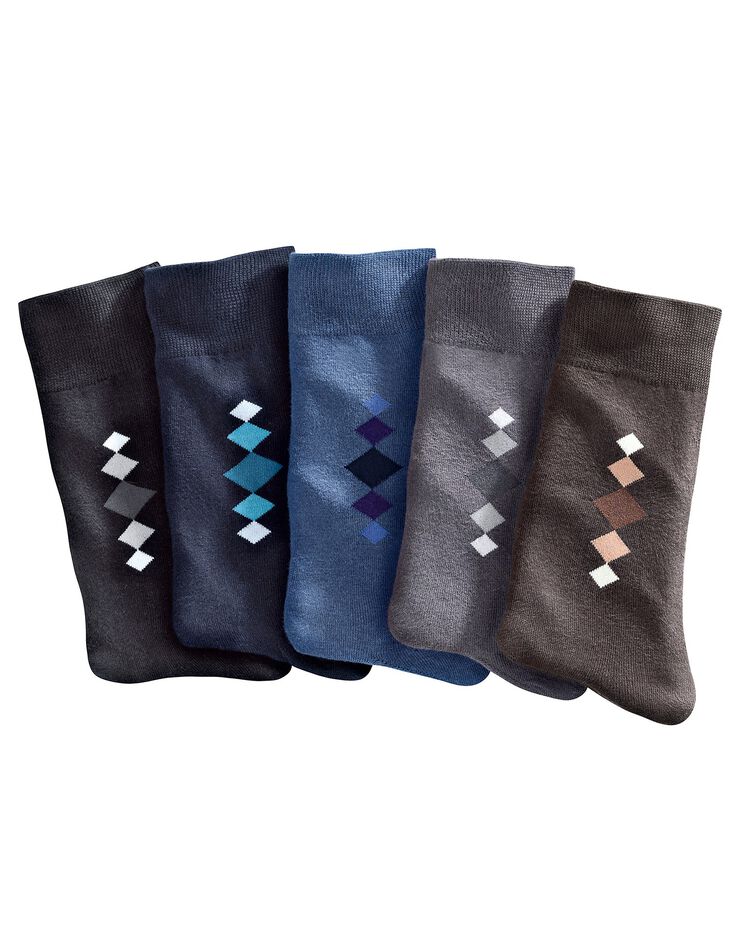 Mi-chaussettes fantaisie - lot de 5 paires (classique) Mi-chaussettes fantaisie - lot de 5 paires (classique)