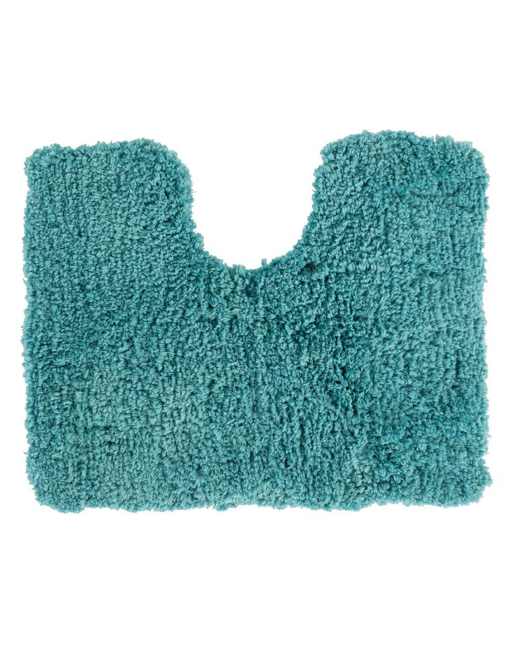 Tapis de bain uni moelleux microfibre (lagon) Tapis de bain uni moelleux microfibre (lagon)