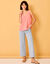 Caraco uni, polyester recyclé(**) (rose)