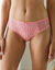 Culotte midi coton dentelle imprimé fleuri Coria - lot de 2 (rose)