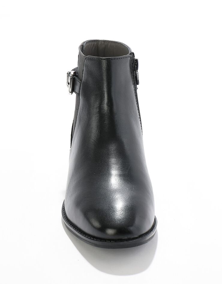 Boots cuir bi-matière (noir) Boots cuir bi-matière (noir)