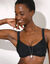 Haut de maillot de bain forme minimiseur uni Solaro - avec armatures flexibles (noir)