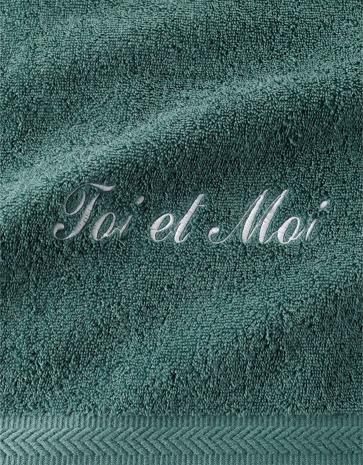 Serviette éponge personnalisable confort moelleux (eucalyptus)