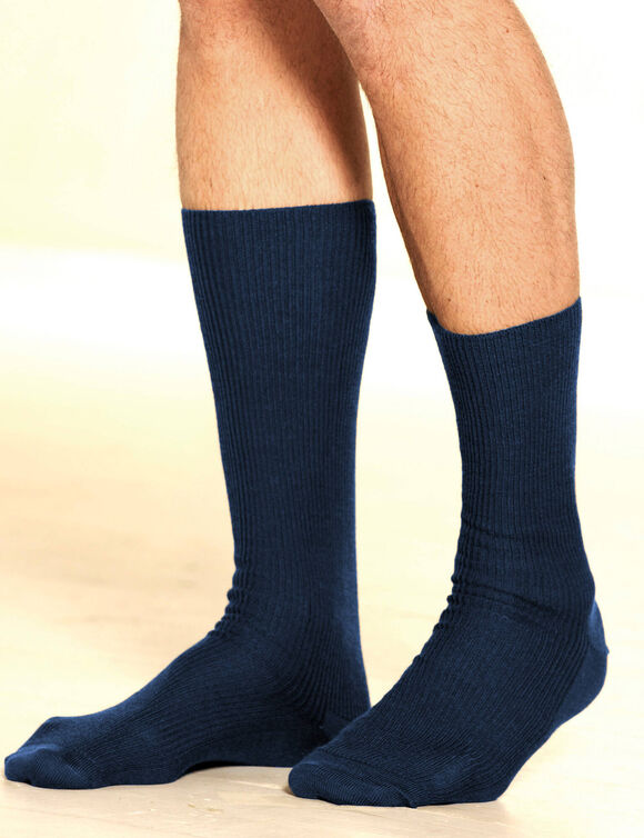 Chaussettes sp&eacute;ciales circulation - lot de 2 paires (marine)