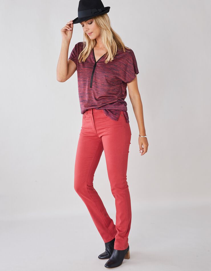 Pantalon droit stretch (corail) Pantalon droit stretch (corail)