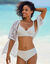 Haut de maillot de bain forme corbeille Calayo, avec armatures (écru)