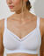 Soutien-gorge coton stretch avec bonnets moul&eacute;s - sans armatures (blanc)