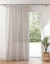 Panneau voile uni finition pattes (gris perle)