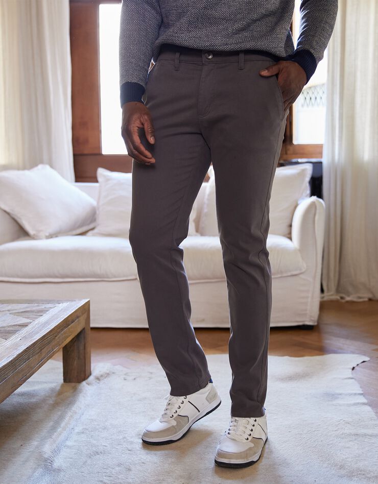 Pantalon chino toile gabardine (anthracite) Pantalon chino toile gabardine (anthracite)