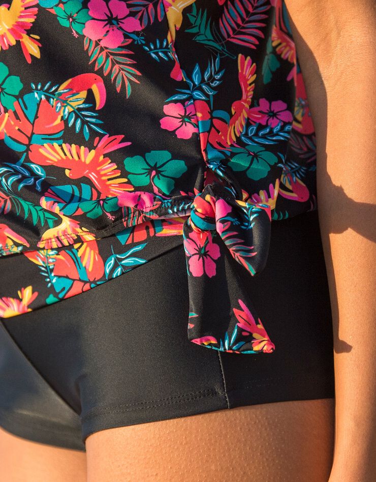 Haut de tankini brassière intégrée Nela (noir / multicolore) Haut de tankini brassière intégrée Nela (noir / multicolore)