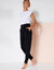 Pantalon de yoga en maille, coupe ultra confort (noir)