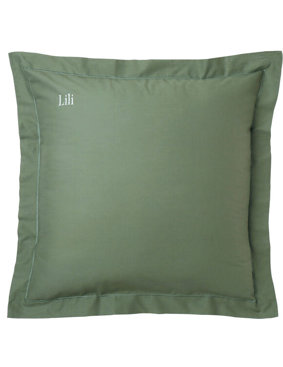 Taie d'oreiller coton, personnalisable  (eucalyptus)