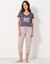 Pantacourt pyjama imprimé "Beautiful" (rose)