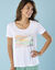 T-shirt Spécial Petites, manches courtes imprimé placé (blanc)