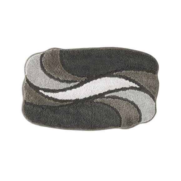 Tapis de bain pétales (gris)