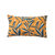 Housse de coussin imprimé feuillage (jaune)
