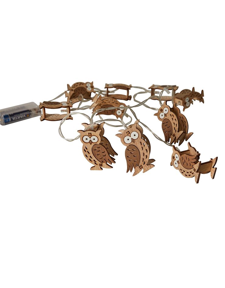 Guirlande lumineuse chouettes à leds (bois) Guirlande lumineuse chouettes à leds (bois)