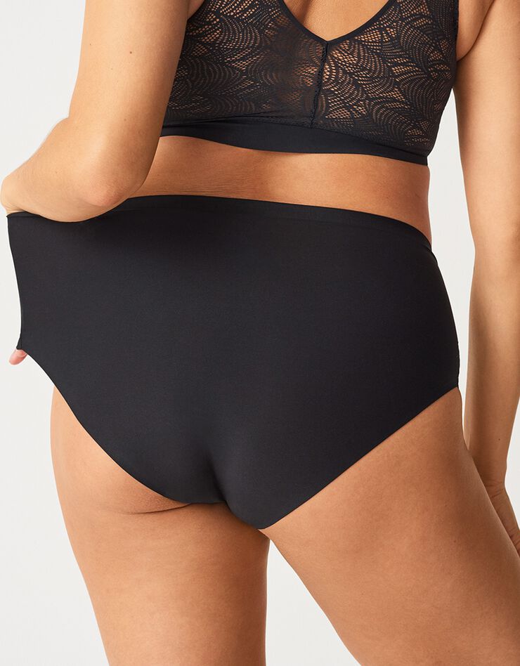 Culotte haute Soft Stretch + size - taille unique (noir)