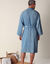 Peignoir mixte adute &eacute;ponge bouclette 1er prix (bleu jean)