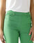 Pantalon stretch coutures affinantes (vert menthe)