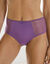 Culotte maxi coton dentelle unie Coria - lot de 2 (violet)