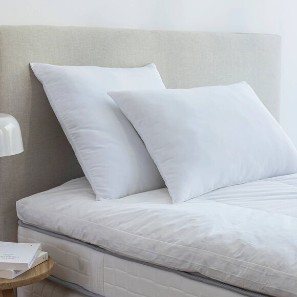 Oreiller microfibre confort moelleux (blanc)