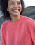 Pull loose manches coudes, laine et mohair m&eacute;lang&eacute;s (corail)
