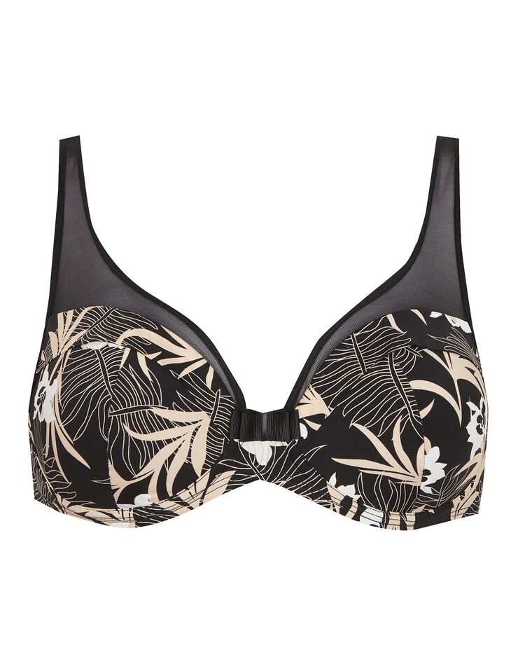 Soutien-gorge imprimé à armatures Tulle Design (noir) Soutien-gorge imprimé à armatures Tulle Design (noir)