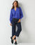 Chemisier broderie anglaise, coton (bleu dur)