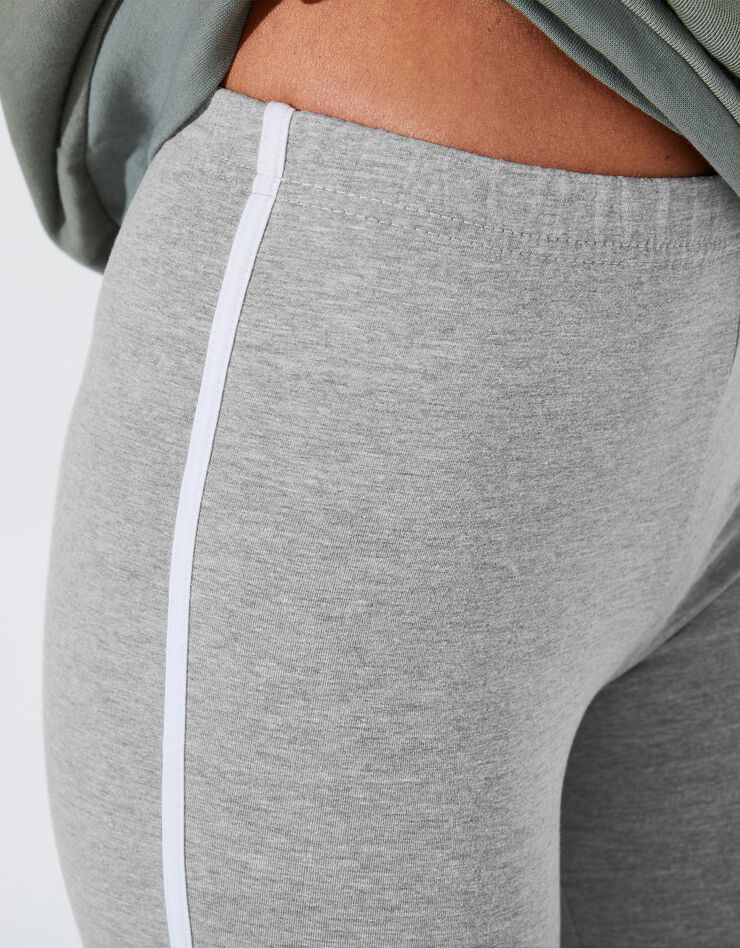 Legging bicolore (gris chiné / blanc) Legging bicolore (gris chiné / blanc)