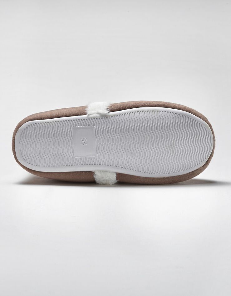 Chaussons doublés fausse fourrure (taupe) Chaussons doublés fausse fourrure (taupe)