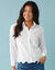 Chemisier brod&eacute; uni, Sp&eacute;cial Petites (blanc)