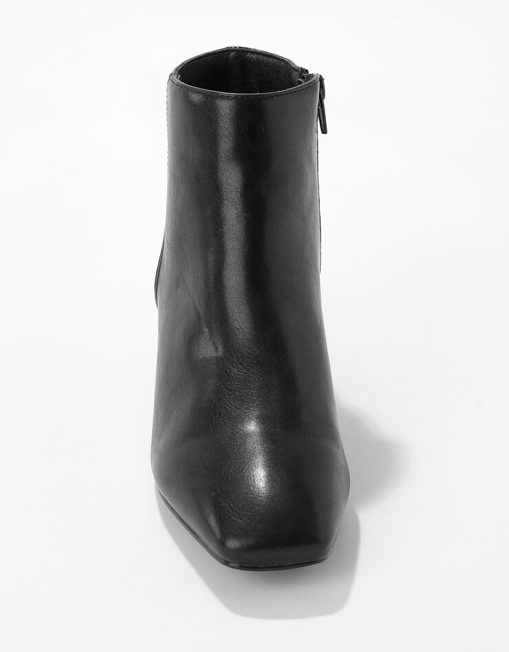 Boots bi-matière bout carré - noir (noir) Boots bi-matière bout carré - noir (noir)