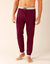 Pantalon pyjama bas resserrés - lot de 2 (gris + bordeaux)