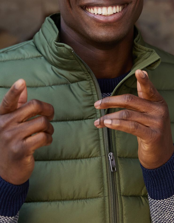 Doudoune légère sans manches (kaki)