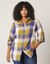 Chemise longue grands carreaux flanelle (vert mousse / écru)