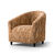 Housse microfibre bi-extensible imprimé vague spéciale fauteuil cabriolet (chocolat)