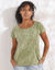 T-shirt imprimé minimaliste (kaki)