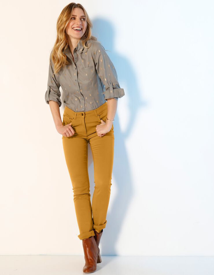 Pantalon droit stretch (safran) Pantalon droit stretch (safran)