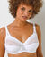 Soutien-gorge Coeur Croisé dentelle - avec armatures (blanc)