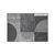 Tapis d&eacute;coratif motif g&eacute;om&eacute;trique (gris fonc&eacute;)