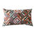 Coussin rectangulaire velours imprimé géométrique (multicolore)