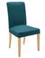 Housse chaise unie extensible - housse int&eacute;grale ou assise seule (bleu canard)