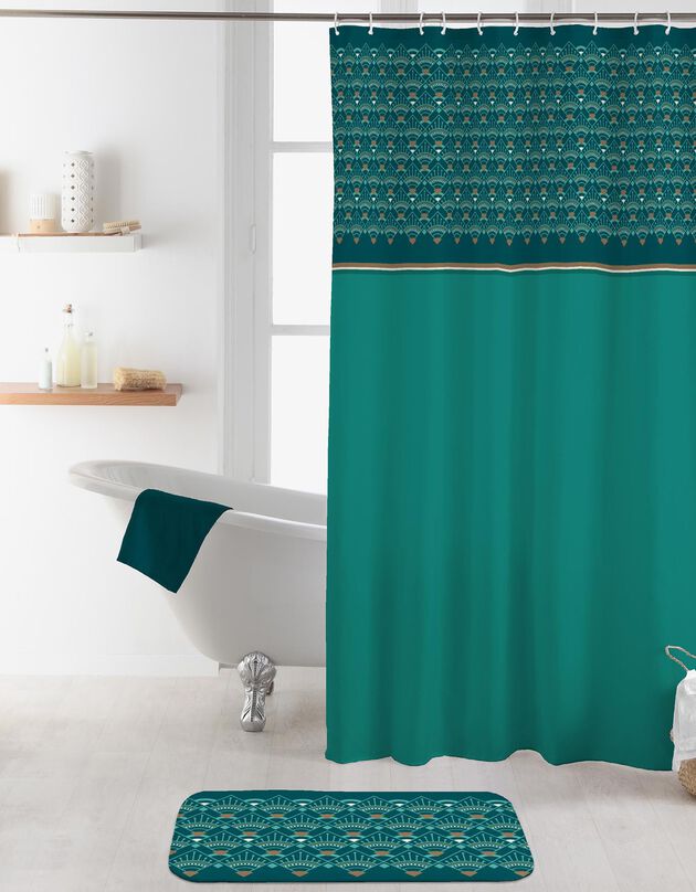 Rideau de douche imprimé art déco (imprimé)