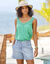 Débardeur macramé, coton-viscose (vert)