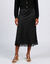 Jupe en satin, base en dentelle (noir)