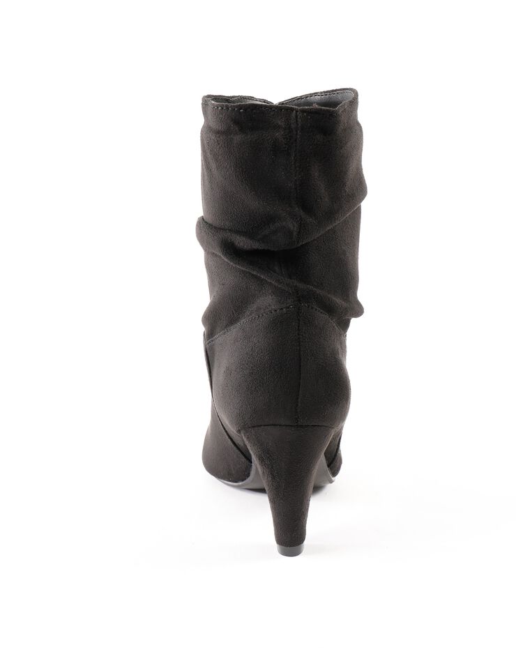 Bottes plissées mi-hautes (noir) Bottes plissées mi-hautes (noir)